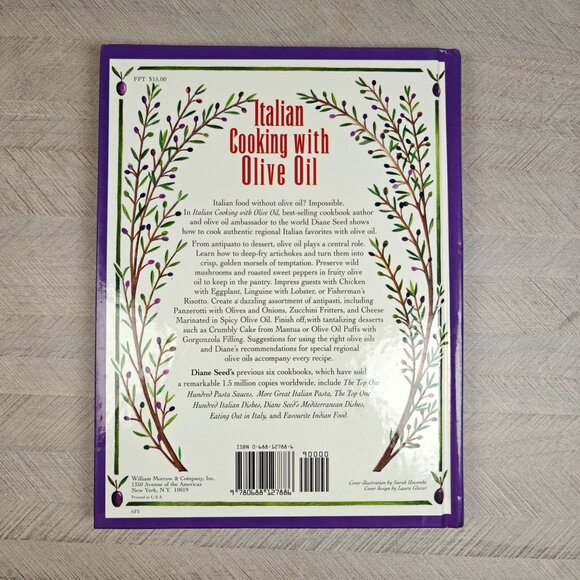 Italian Cooking With Olive Oil Diane Seed Vintage Cookbook Local Ethnic Recipes - Picture 2 of 7